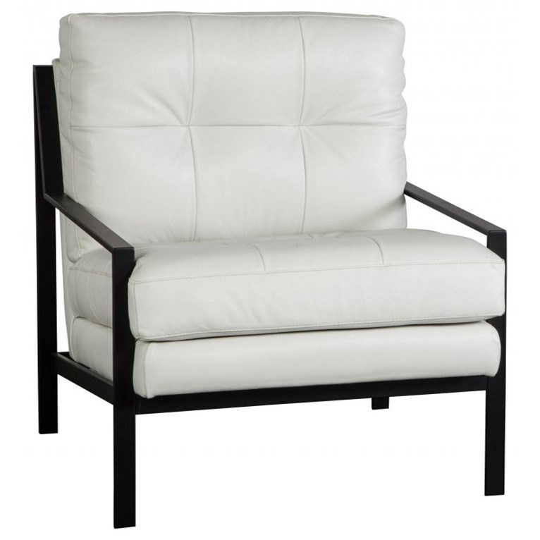 Jonathan Louis Jett Contemporary Accent Chair with Metal Frame Sheely